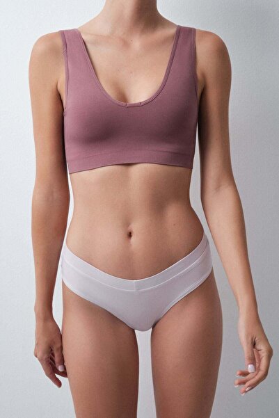 Women'secret Pink wide Brazilian ruched panty