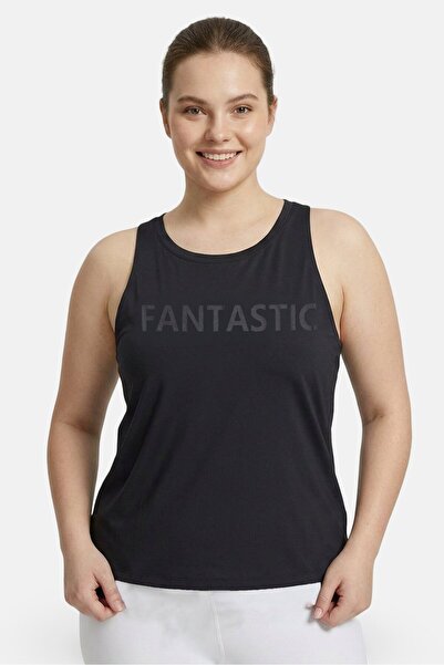 Anta Women Slim Fit Sleeveless Training Top, Black