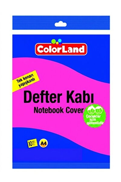 Colorland Hazır Defter Kabı A4 10Lu Pembe - 2 paket