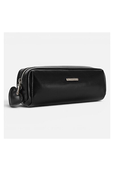 OEM Penar tub adolescenți pentru școală, negru, model rotund, 20x6x7cm – comp...