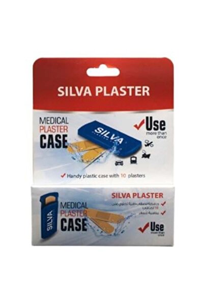 Silva Plaster ضمادات للجروح مع علبة، 10 قطع