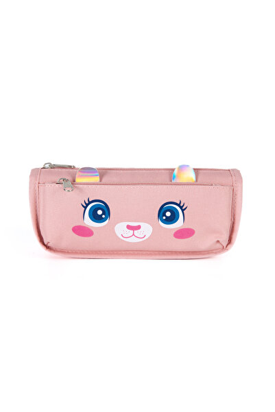 Colorful Pato Kalemlik Rabbit - Çift Bölmeli Gözlü Tavşan Tasarımlı Kalem Kutusu