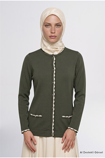 Armine Knitwear Cardigan Khaki