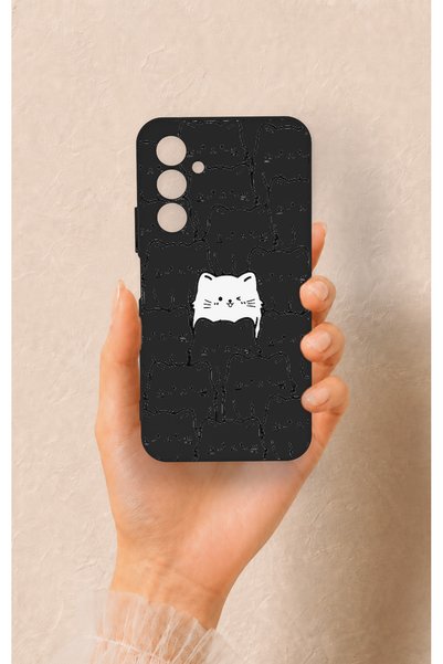 Vip Case Many Cats Patterned Silicone Case Compatible with Samsung A54