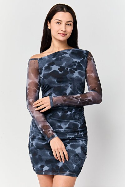 Don't Call Me Jennyfer Women Floral Print Bodycon Dress, Multicolor
