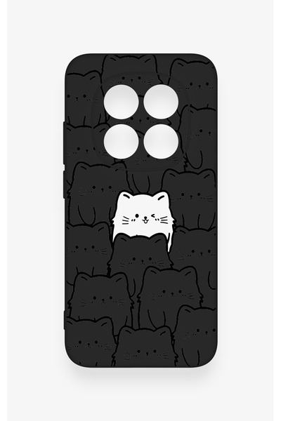 Vip Case Redmi Note 15 Pro 5G Uyumlu Many Cats Desenli Silikon Kılıf