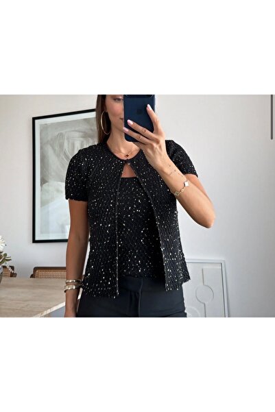 Butik Pullu İkili Triko Takım