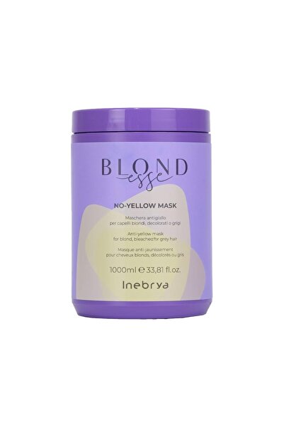 Inebrya No Yellow Anti-Yellow Platinum and Gray Hair Care Mask 1000 ml - Anti...