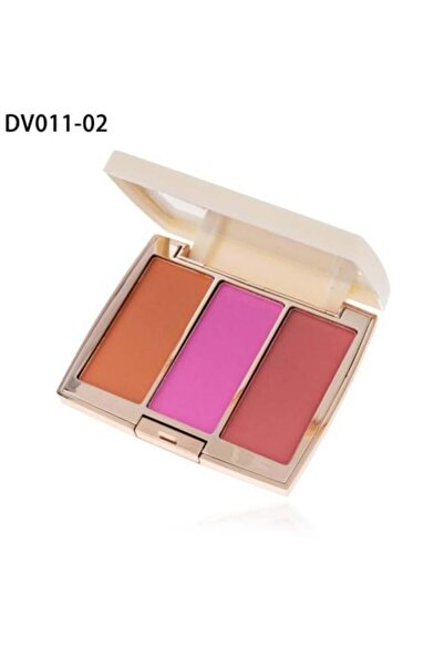 DIVACCI 3-Color Blush Palette, Shade DV 011-02 | Natural Colors with High Cov...