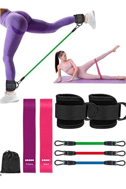 Generic meayul 8PCS Strength Training Resistance Band, sport equipment, Ankle...