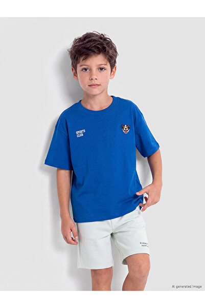 LC Waikiki I Zero Roba Collar Embroidered Boys' T-Shirt from Freezen Store