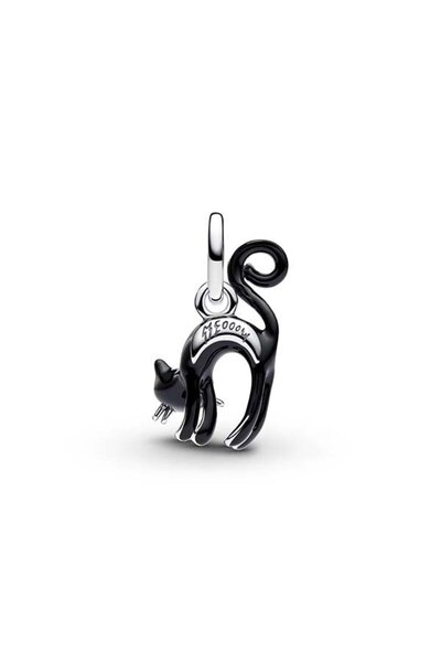 Pandora Siyah Kedi Sallantılı Charm