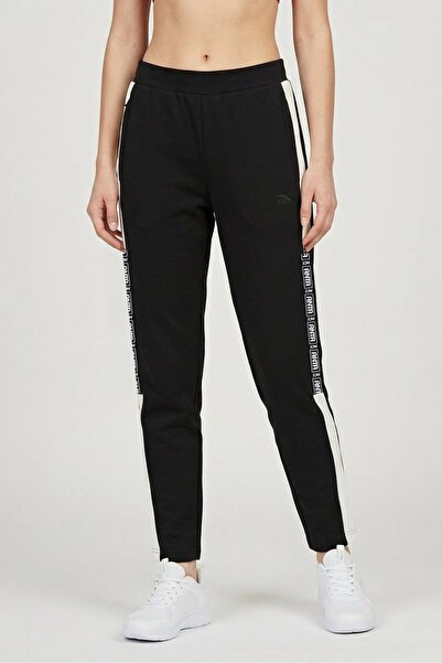 Anta Women Regular Fit Outdoor Sweatpants, Black