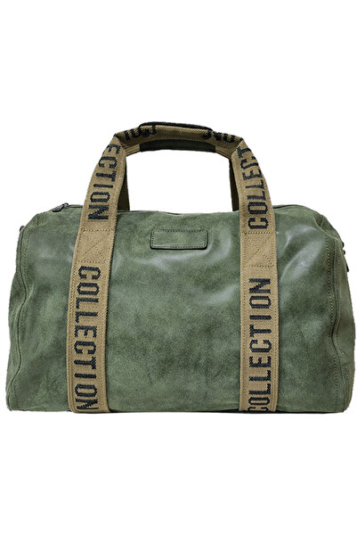GIFT-ME.GR Μικρό τσαντάκι ταξιδίου unisex, χιαστί/χειρός, λαδί