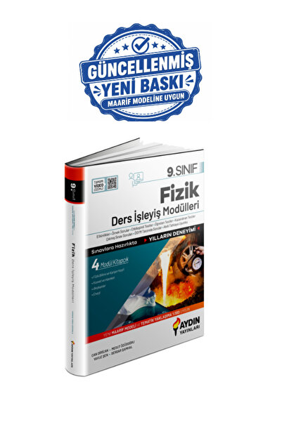 Aydın Yayınları 9.Sınıf Fizik Ders İşleyiş Mödülleri 2027 Yeni Baskı Maarif M...