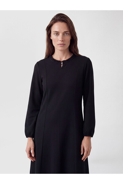 LC Waikiki I Ruffled Zero Roba Collar A-Fit Dress from Freezen Store