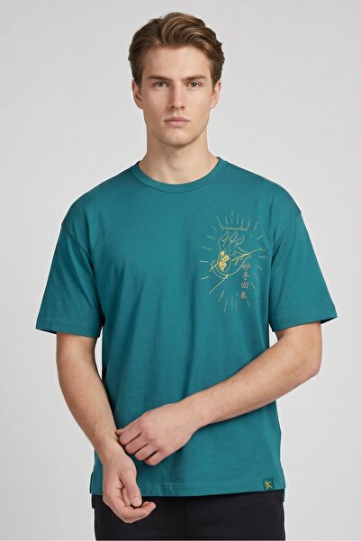Anta Men Sportswear Fit Short Sleeve Outdoor T-Shirt, Green