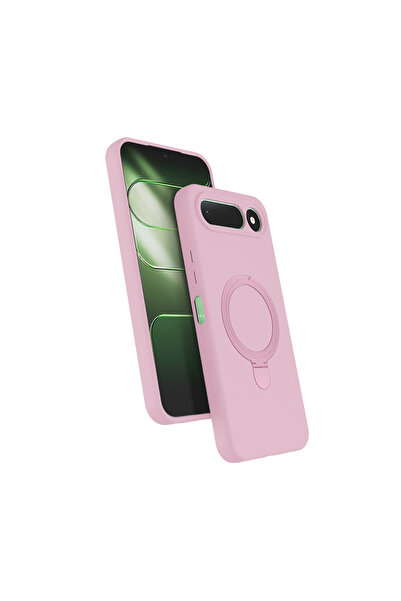 UnDePlus Tecno Spark 50 5G Kılıf M-safe Şarj Özellikli Standlı Zore Samara Kapak