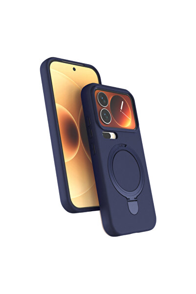 UnDePlus Xiaomi Mi 17 Pro Max Kılıf M-safe Şarj Uyumlu Silikon Standlı Regal ...