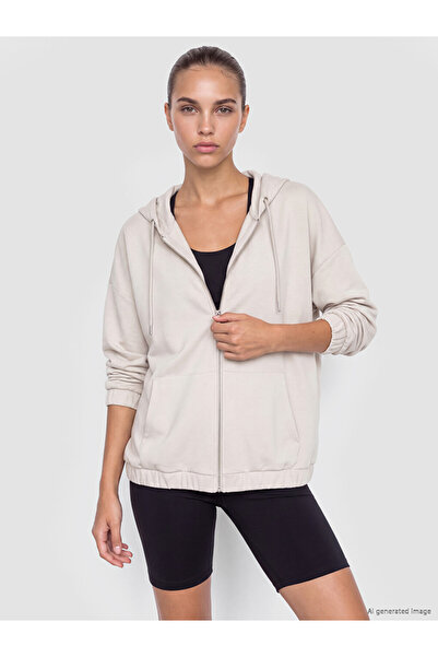 LC Waikiki I Hooded Soft Touch Women's Zipper Sweatshirt from Freezen Store