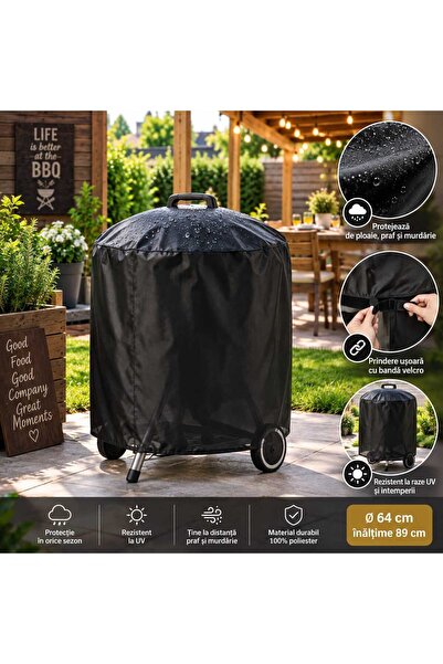 BBQ Husă de protecție pentru grătar rotund