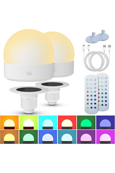 Morvena Picks Lampă magnetică LED - Reîncărcabilă - Lampă cu temporizator cu ...