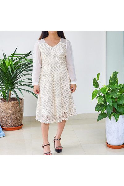 dorbe Women's Apricot Midi Dress