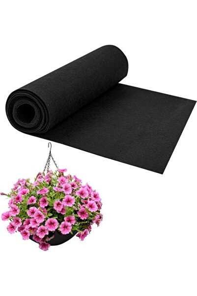 Morvena Picks Rula din pâslă -pentru ghivece de flori -12 x 80 inchi -negru -...