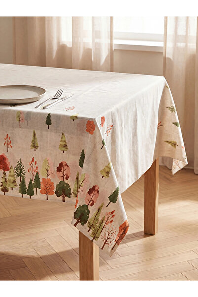 LC Waikiki LCW HOME Τραπεζομάντηλο με μοτίβο από διάφορα ξύλα 150x200 εκ.