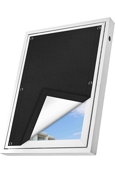 Morvena Picks Perdele opace, țesătură opaca DIY, 60x120 cm, cu 7 ventuze, jal...