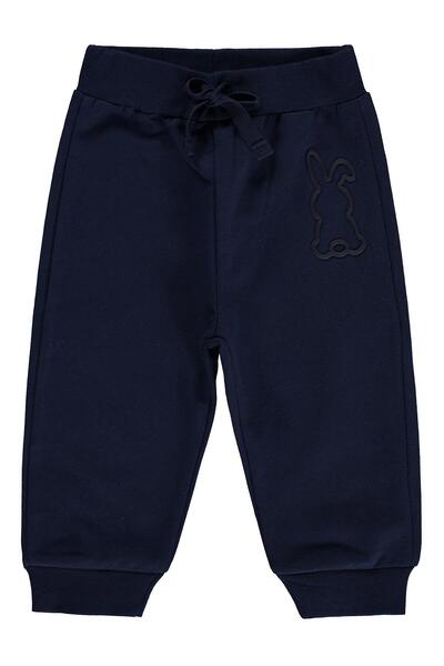Civil Baby Rabbit Printed Basic 6-18 Months Sweatpants - Navy Blue