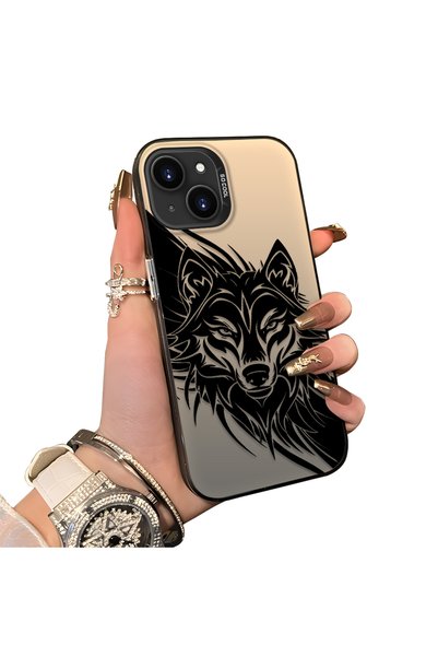 ucuc iPhone 15 Plus/14 Plus Compatible Hard Acrylic Back Silicone Edge Lens P...