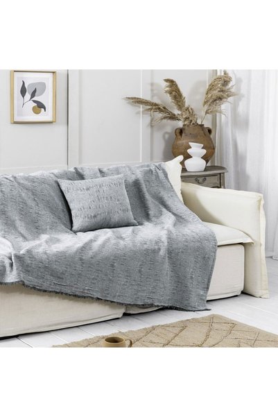 Nima Throw Benito Grey Τριθέσιο 180x300 cm