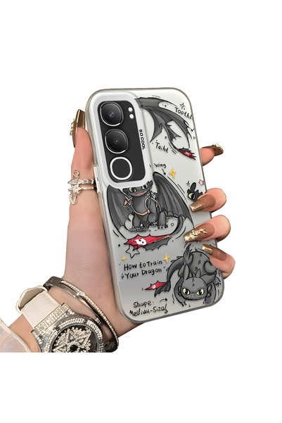 ucuc Vivo Y19S 4G/Y19S Pro Compatible Hard Acrylic Back Silicone Edge Lens Pr...