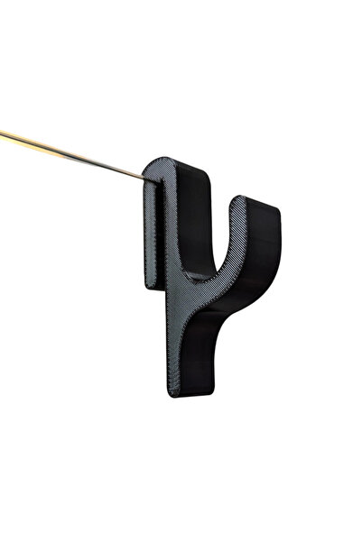Morvena Picks Umerașe pentru uși duș baie din sticlă 8mm, 10 buc, negru