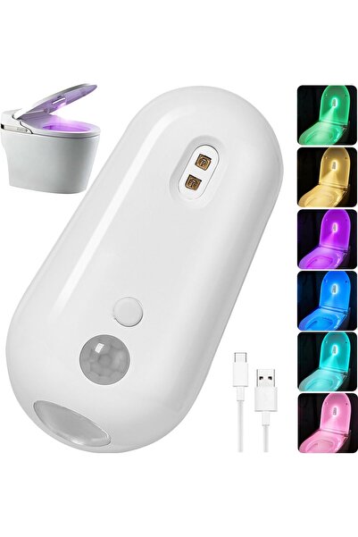 Morvena Picks Lumină LED pentru toaletă - Cu senzor de mișcare - Lampă inteli...