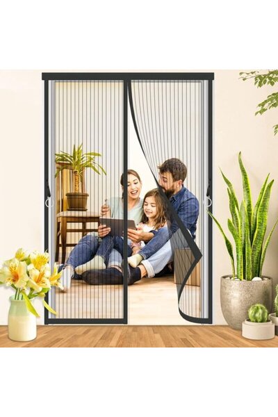 Morvena Picks Plasa de tantari magnetica 140x210 cm cu inchidere automata, ne...