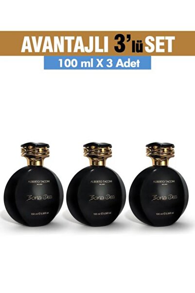 Alberto Taccini 3'Lü Set Bona Dea Kadın Parfümü - 100 ml