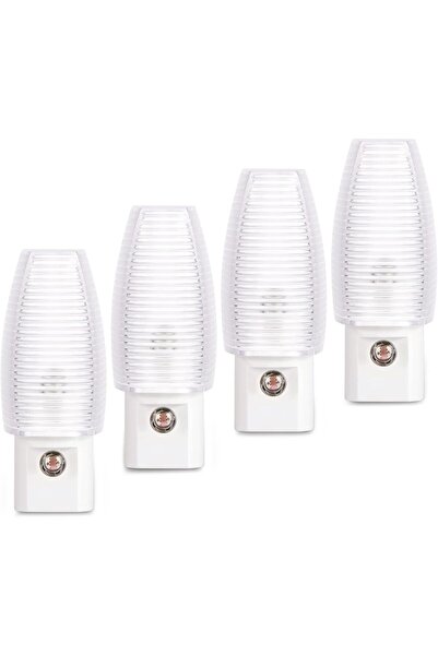 Morvena Picks 4 lumini de noapte cu LED-uri – alb cald, senzor de amurg până ...