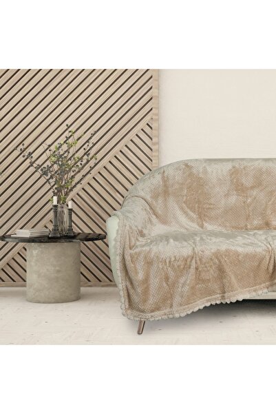 Das Home Κουβέρτα Καναπέ 1187 Fleece Beige 130X170