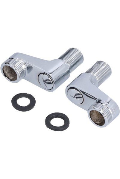 Morvena Picks Adaptor robinet rotativ - alamă/oțel inoxidabil - supapă cerami...