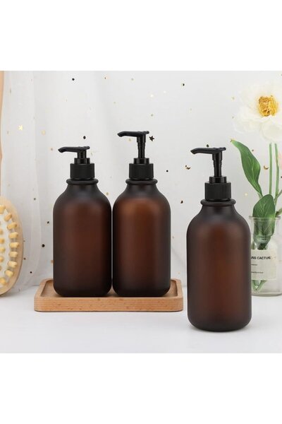 Morvena Picks Dozator de săpun din 3 bucăți de 500 ml pentru șampon/săpun lic...