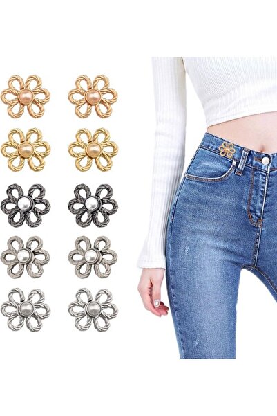 Morvena Picks Pachet de 10 cleme pentru nasturi pentru pantaloni - cleme pent...
