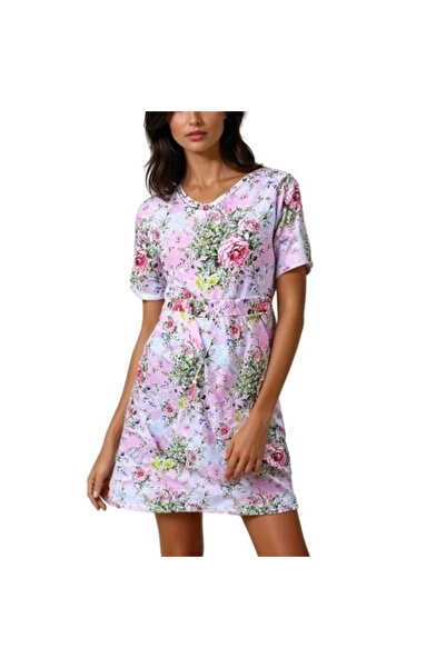 dorbe Women's Multicolor Floral Short sleeve Dress