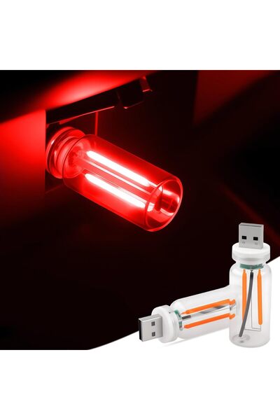 Morvena Picks Lampă de mașină USB 2 buc - lampă retro reglabilă la atingere -...