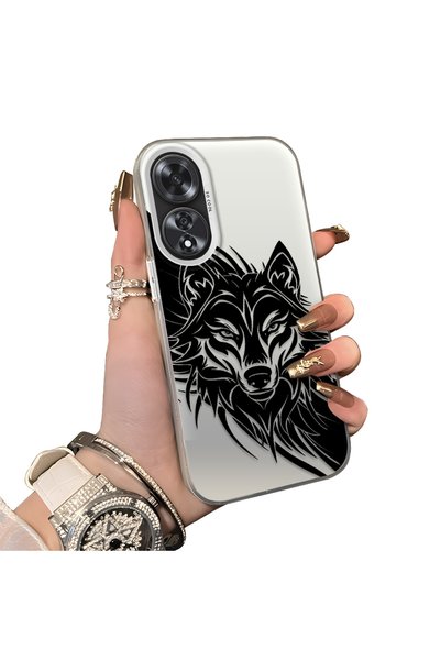 ucuc Oppo A60 Compatible Hard Acrylic Back Silicone Edge Lens Protection Case...