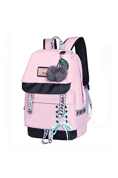 Morvena Picks Rucsac copii, port de incarcare USB, nailon, 42x30x16 cm, roz d...