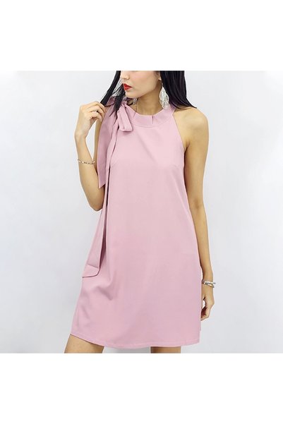 dorbe Women's Pink One shoulder Dress