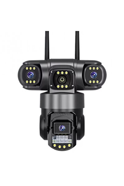 V380 Pro Cameră de supraveghere triplă WiFi 12MP, 6K, PTZ, Zoom 10X, Viziune ...