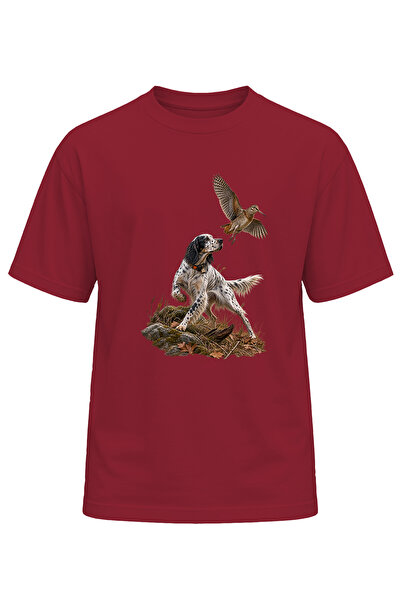 remonz Tricou Premium imprimat cu ilustrație Nature Camping Çulluk Setter
